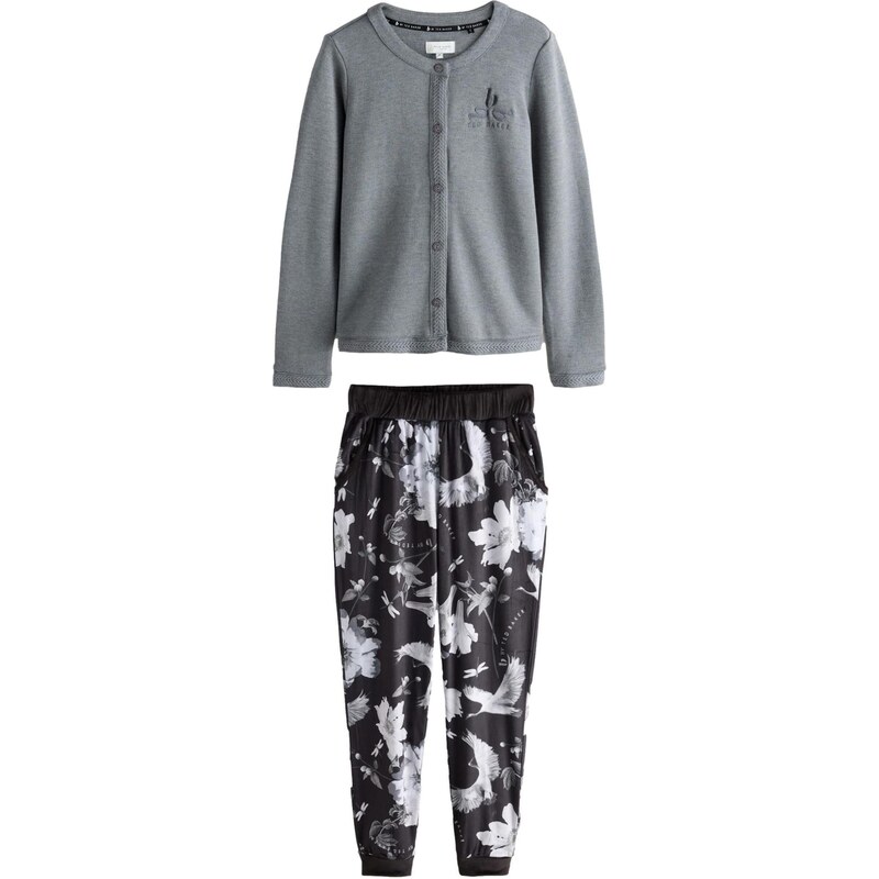 B by Ted Baker Pyžamo šedý melír / černá / bílá