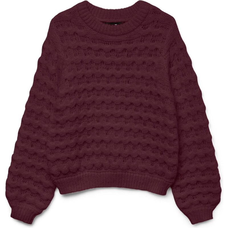 VERO MODA Svetr VMLauryn purpurová 109612181