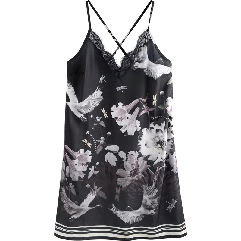 B by Ted Baker Negližé světle šedá / černá / bílá