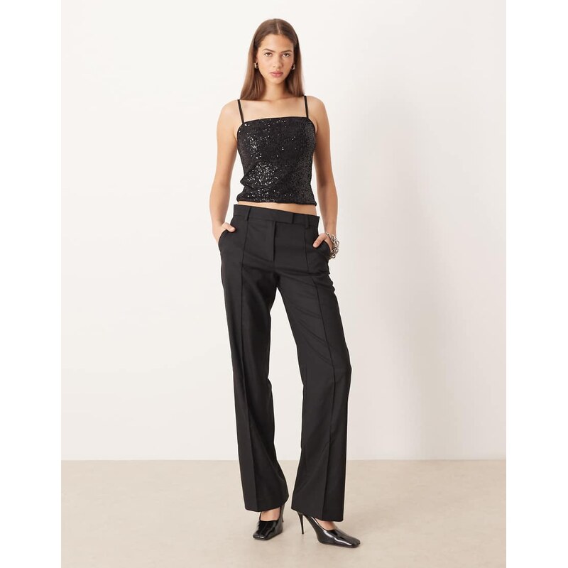 ASOS DESIGN allover sequin cami top in black