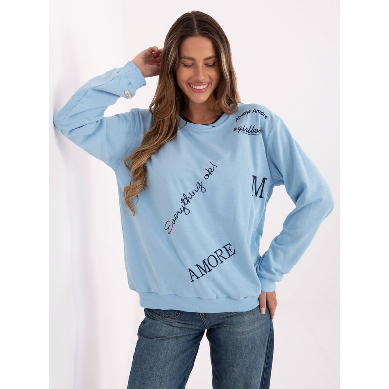 RELEVANCE Sweatshirt-RV-BL-A968.00-light blue