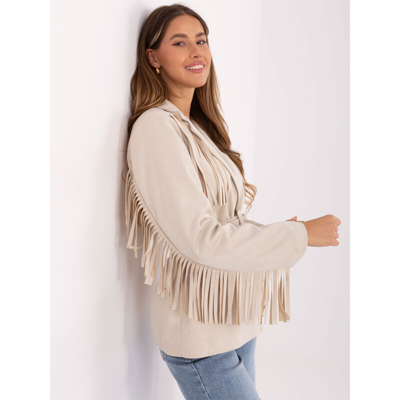 RUE PARIS Coat-IT-PL-5792.33-light beige
