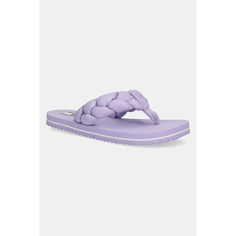 Tommy Jeans žabky dámské BRAIDED THONG BEACH SANDAL 106238161