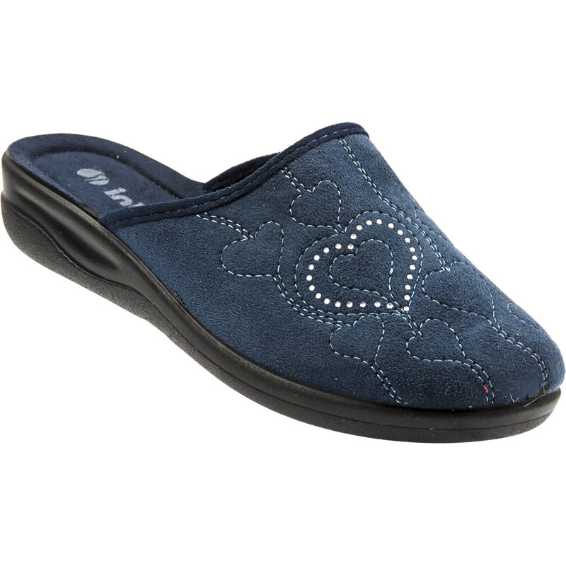 Pohodlné dámské pantofle INBLU CF-2F, tmavě modré 109618765