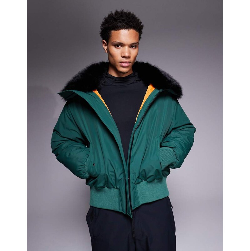 ASOS 4505 Ski & Snow ASOS 4505 Ski bomber jacket with faux fur