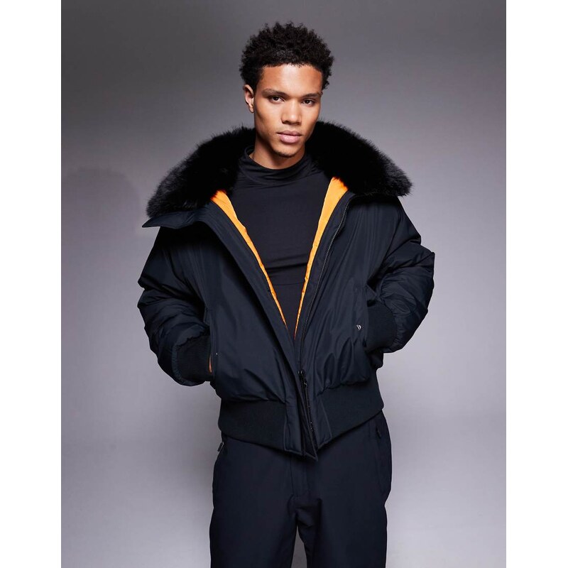 ASOS 4505 Ski & Snow ASOS 4505 Ski bomber jacket with faux fur