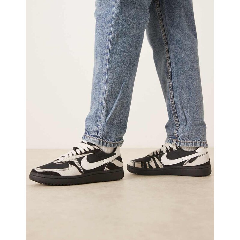 Nike Field General Pony Hair trainers in black and white