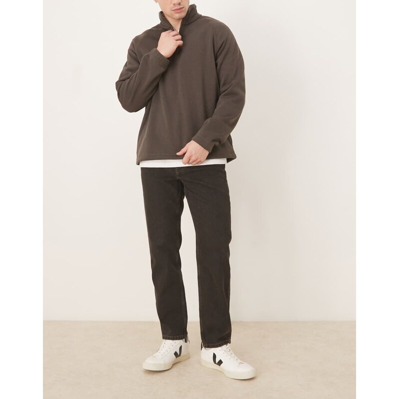 Mango lori tapered jeans in brown