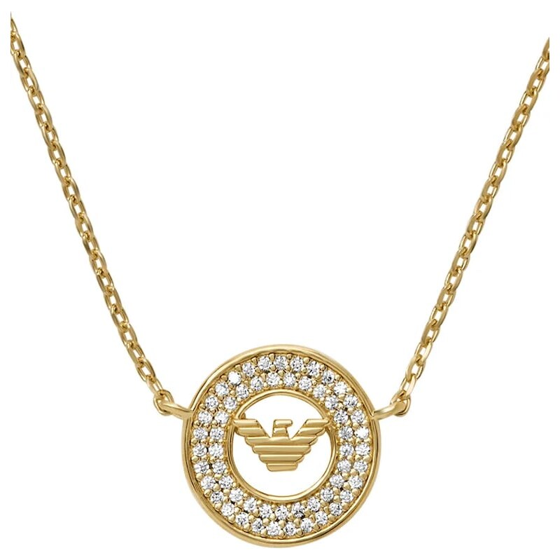 Emporio Armani Stříbrný náhrdelník Emporio Armani EAGLE LOGO