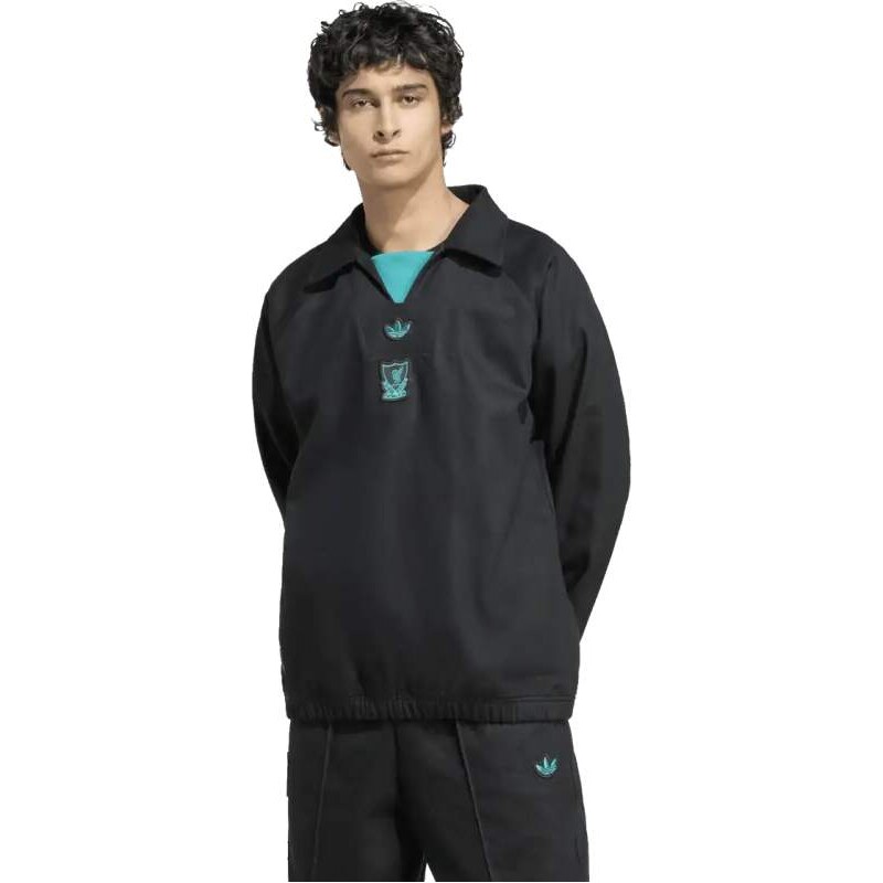 Pánská mikina Adidas Liverpool FC 25/26 Terrace Icons Drill černá