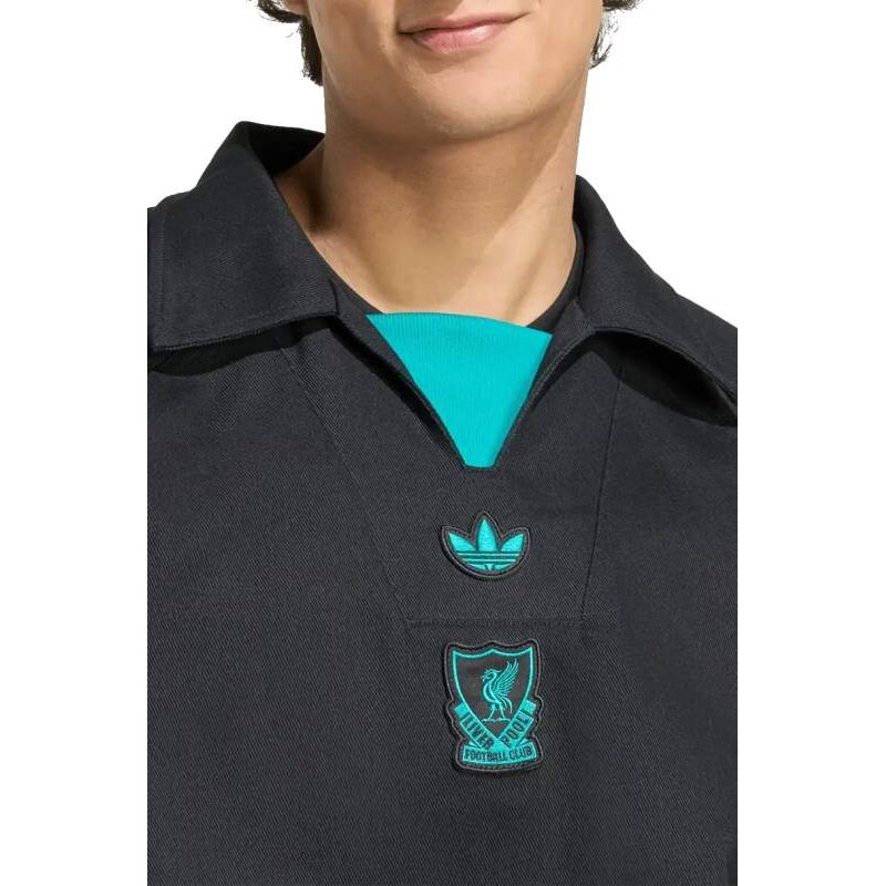 Pánská mikina Adidas Liverpool FC 25/26 Terrace Icons Drill černá