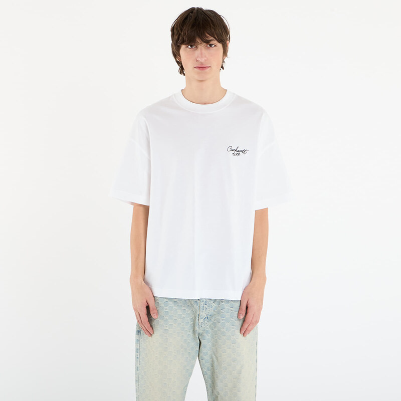 Tričko Carhartt WIP S/S Signature Script T-Shirt UNISEX White/