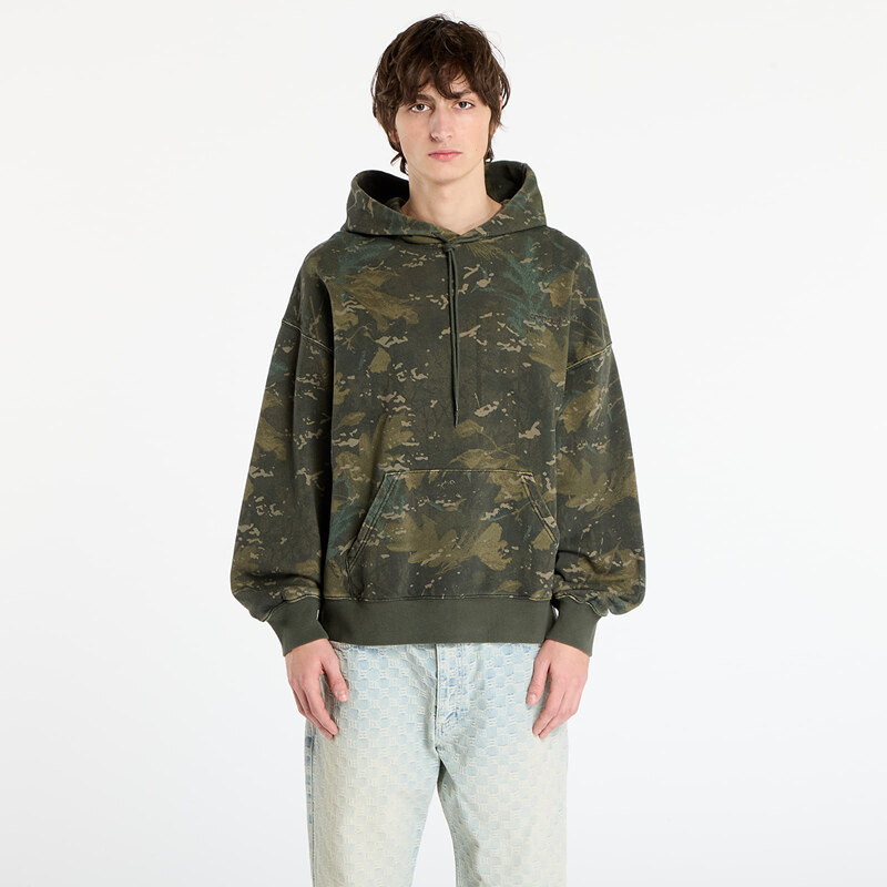 Mikina Carhartt WIP Hooded Benton Sweat Camo Combi/ Green