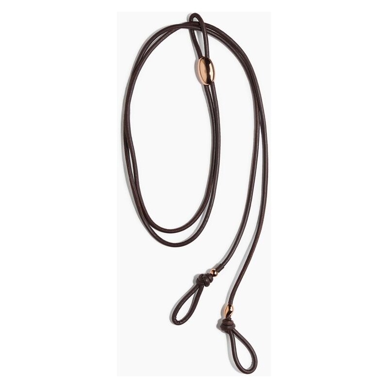 H&M - Potažený pásek - hnědá 109607668