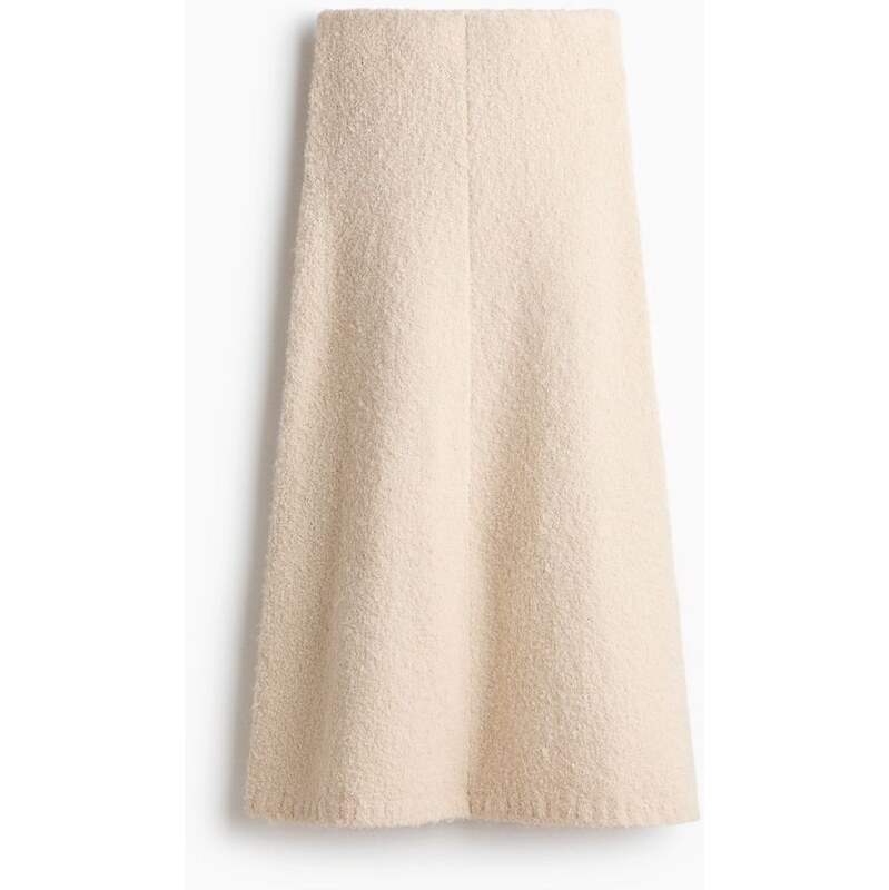 H&M - Sukně z buklé - Krémová
