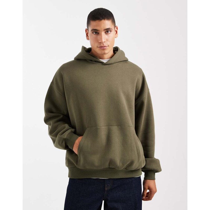 ASOS DESIGN essentials extreme oversized hoodie in green