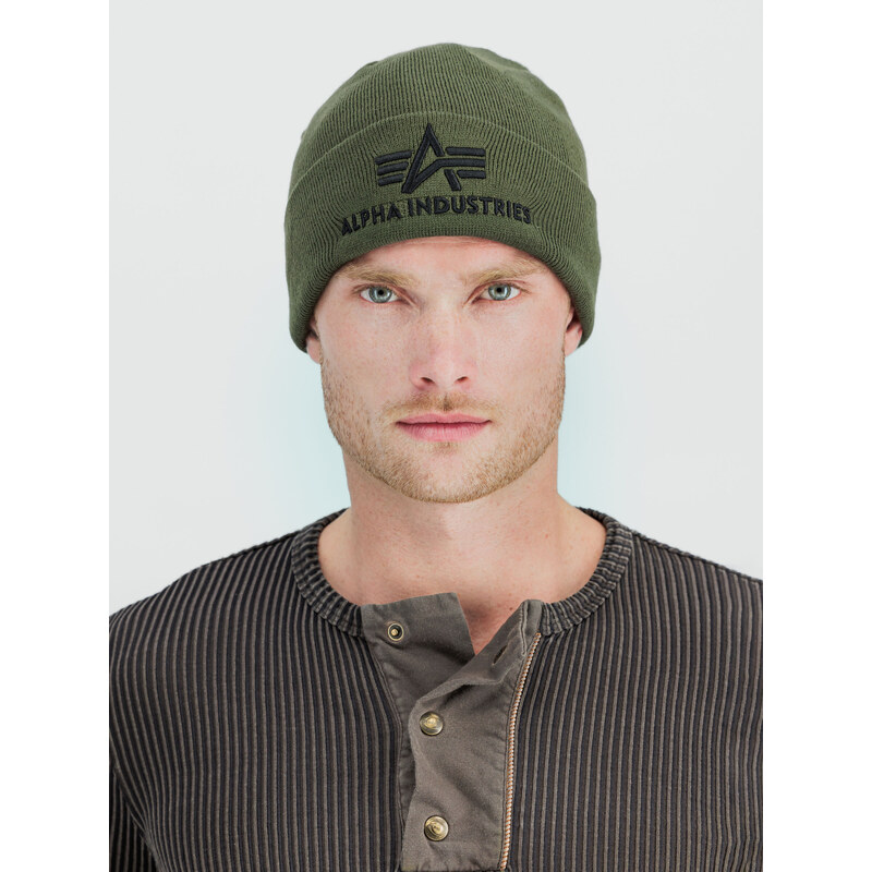 Alpha Industries Čepice 3D Beanie dark green 83820911