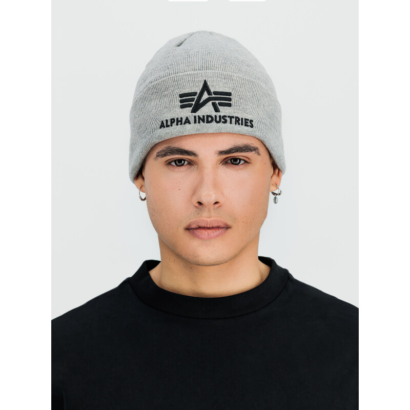 Alpha Industries Čepice 3D Beanie grey heather 66857667