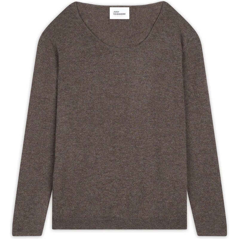 JUST CASHMERE Svetr Fiona šedobéžová 109611163