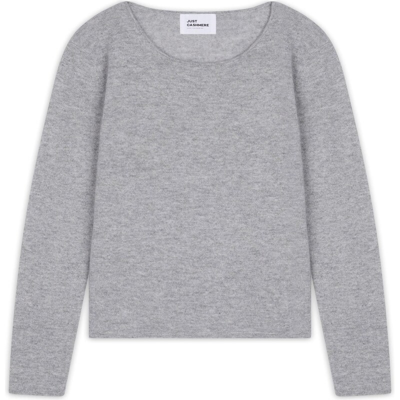 JUST CASHMERE Svetr VIVIAN světle šedá