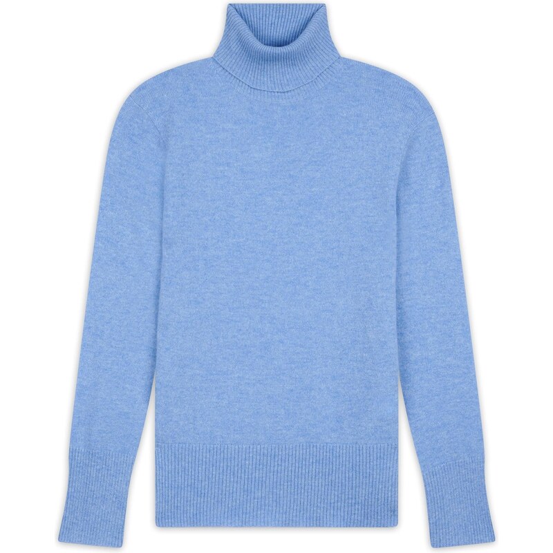 JUST CASHMERE Svetr Lexie modrá džínovina