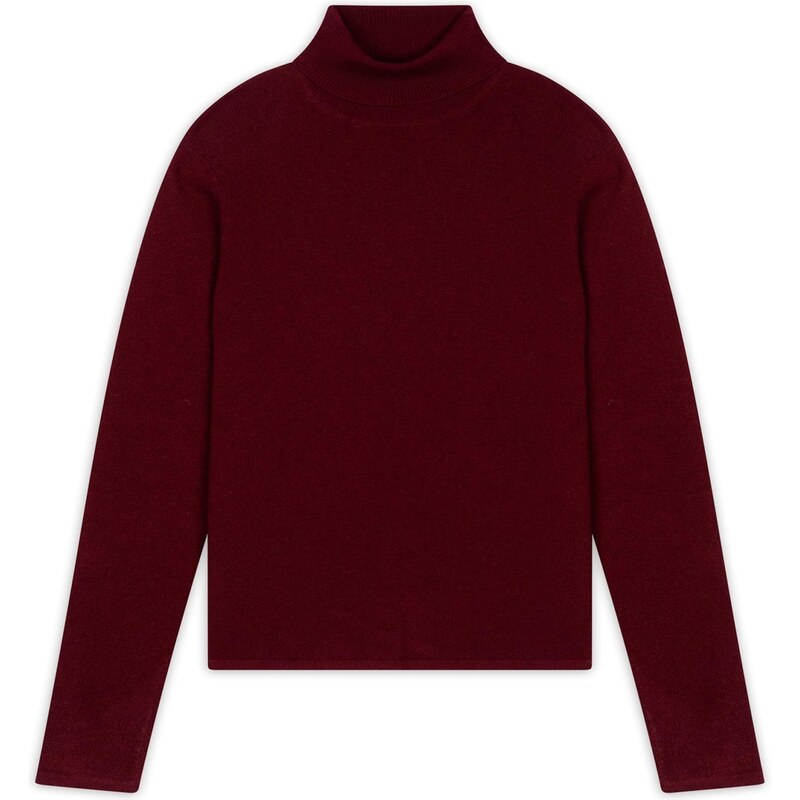 JUST CASHMERE Svetr Ava vínově červená 109611192