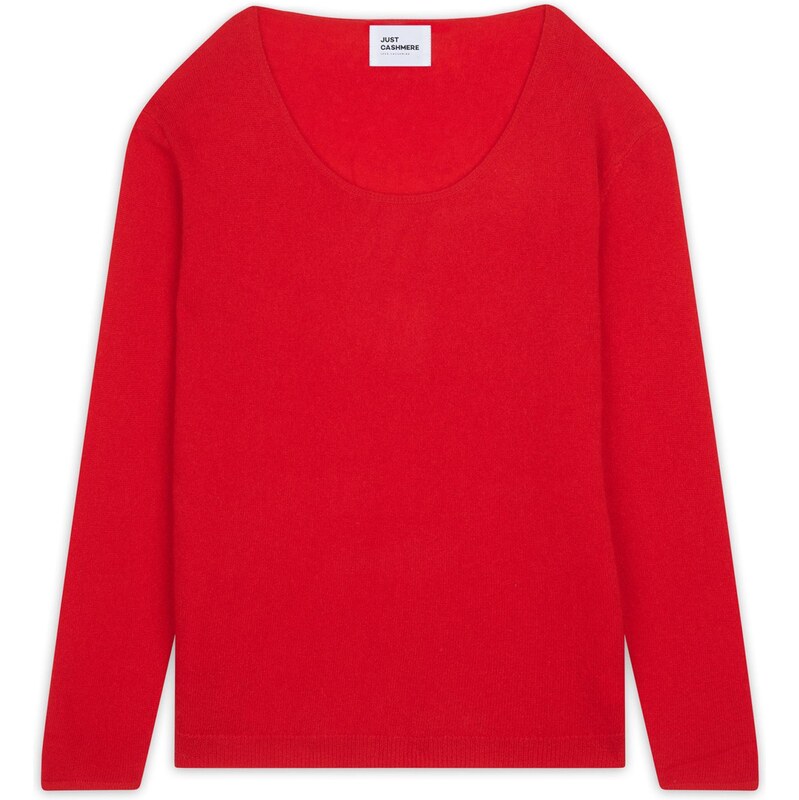 JUST CASHMERE Svetr Fiona červená