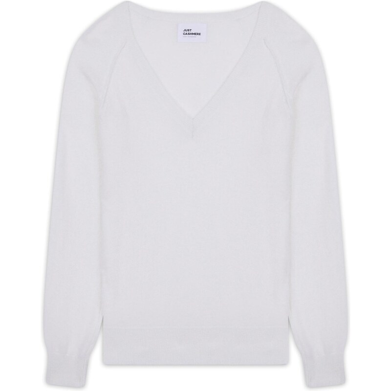 JUST CASHMERE Svetr Phoebe offwhite 109611172
