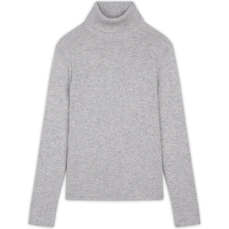 JUST CASHMERE Svetr Juni šedý melír 109611203