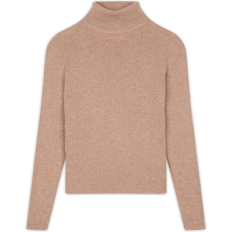 JUST CASHMERE Svetr Lanais velbloudí