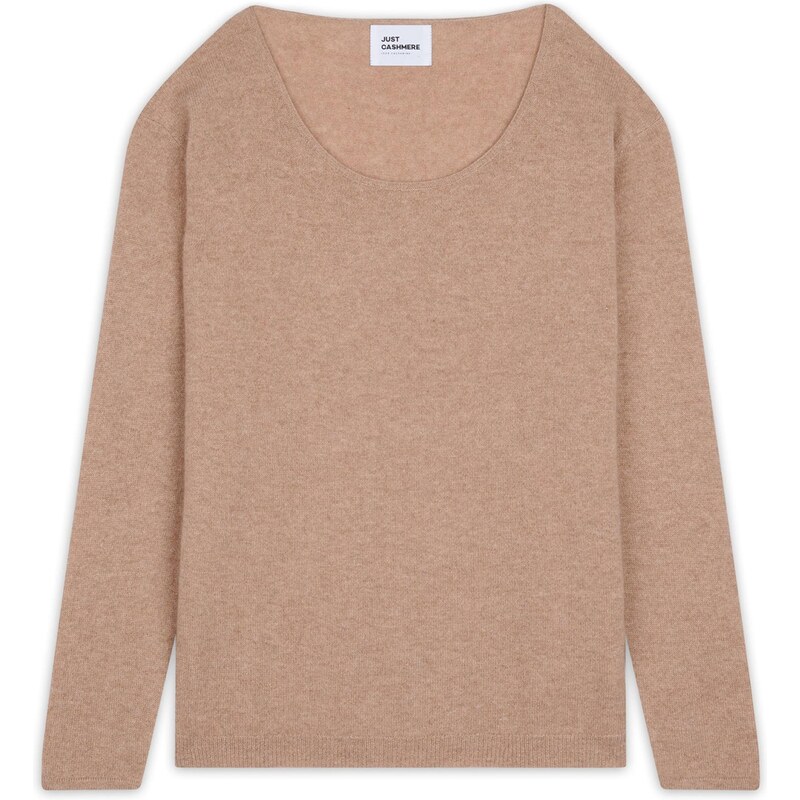 JUST CASHMERE Svetr Fiona velbloudí