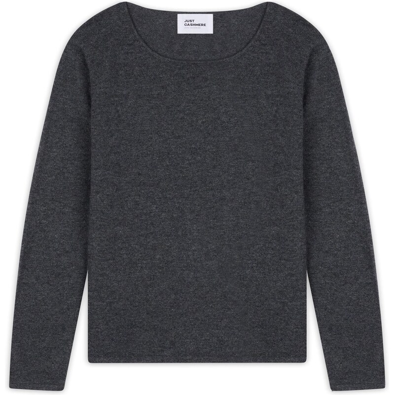 JUST CASHMERE Svetr Vivian antracitová