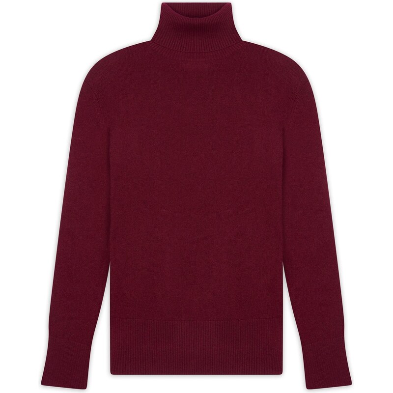 JUST CASHMERE Svetr Lexie bordó