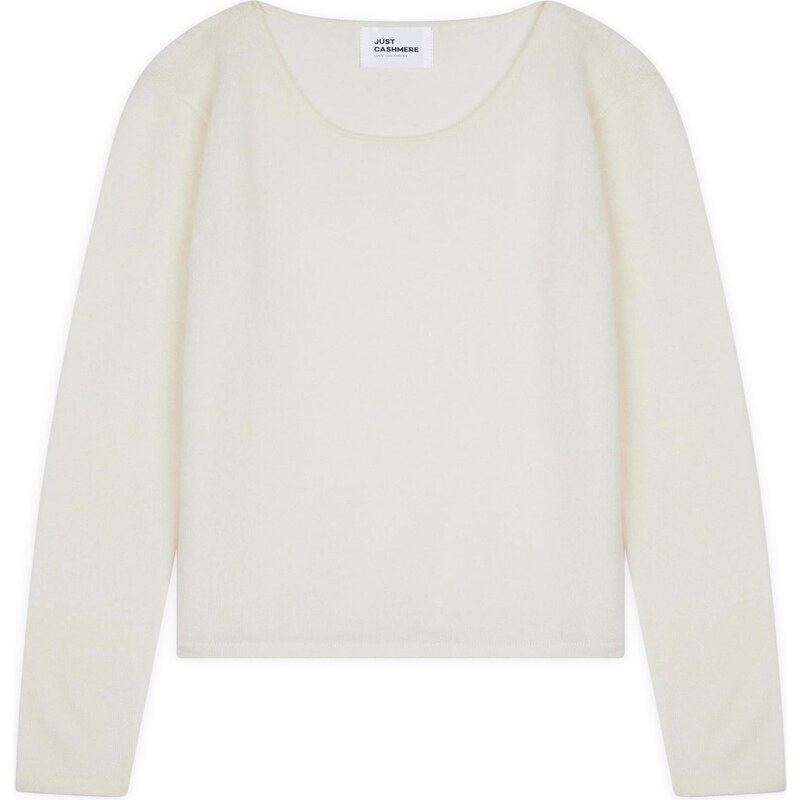 JUST CASHMERE Svetr Vivian slonová kost