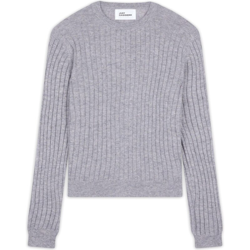 JUST CASHMERE Svetr Avana šedý melír 109611218