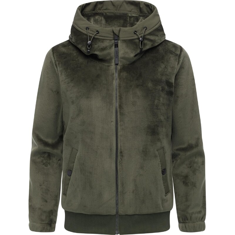Ragwear Fleecová mikina tmavě zelená 109611314
