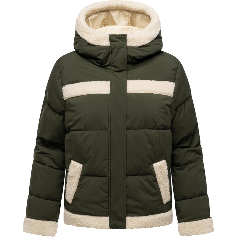 Ragwear Zimní bunda Editah Youmodo světle béžová / olivová