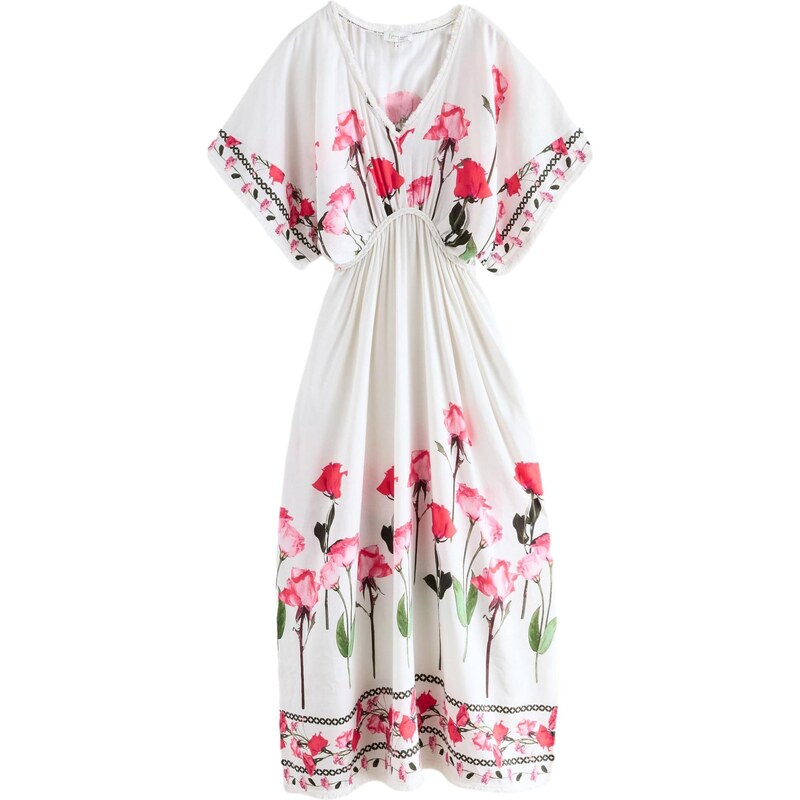 B by Ted Baker Plážové šaty hnědá / fuchsiová / pastelově růžová