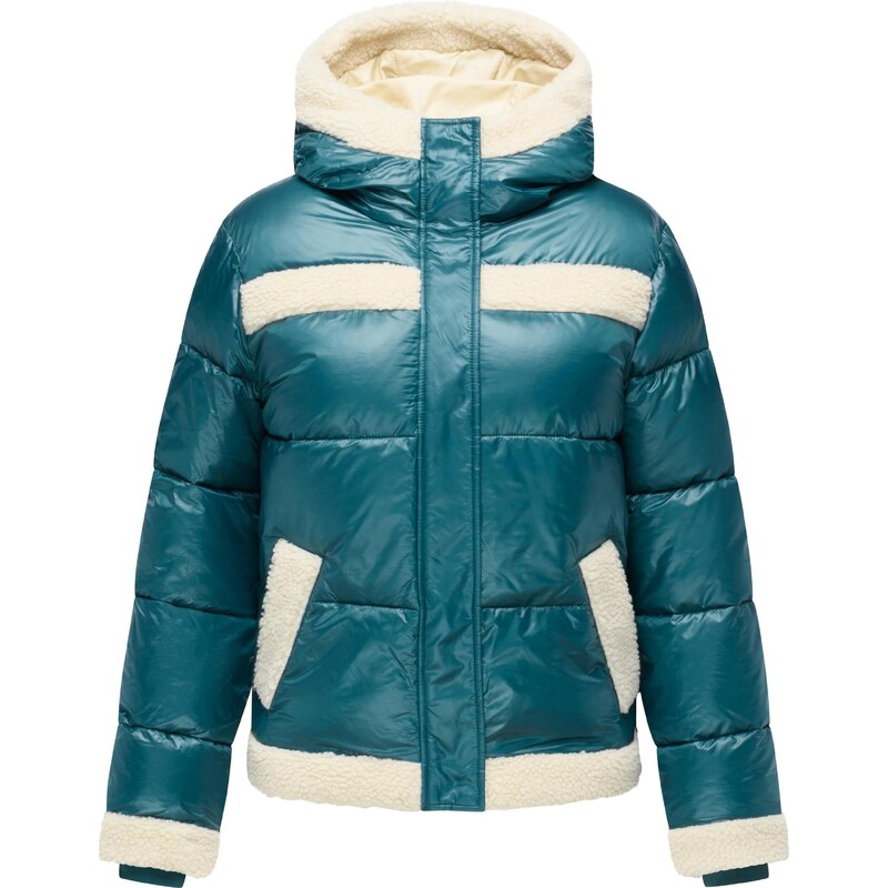 Ragwear Zimní bunda Editah Youmodo petrolejová / barva bílé vlny 109651911