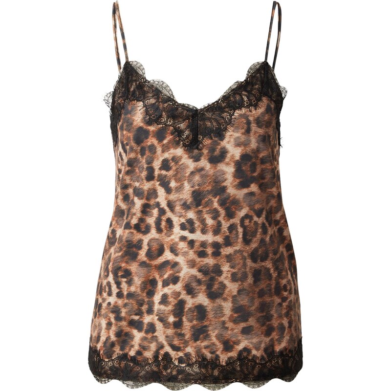 OUI Top čokoládová / umbra / černá 109611539