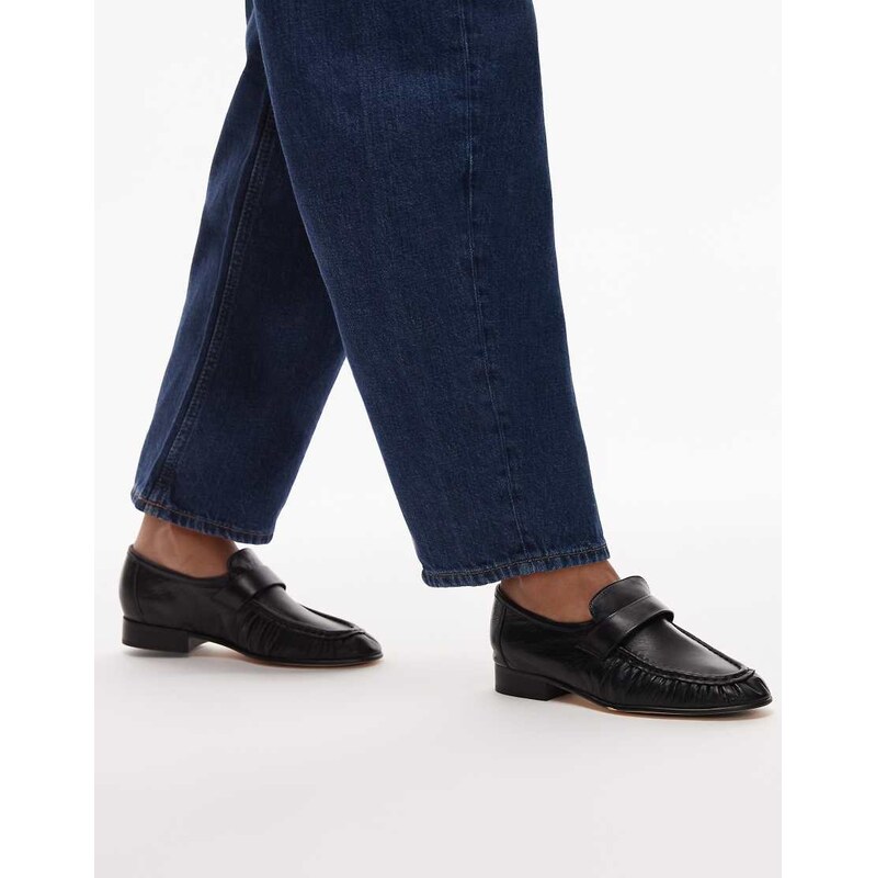 Tony Bianco Gatsby leather loafers in black