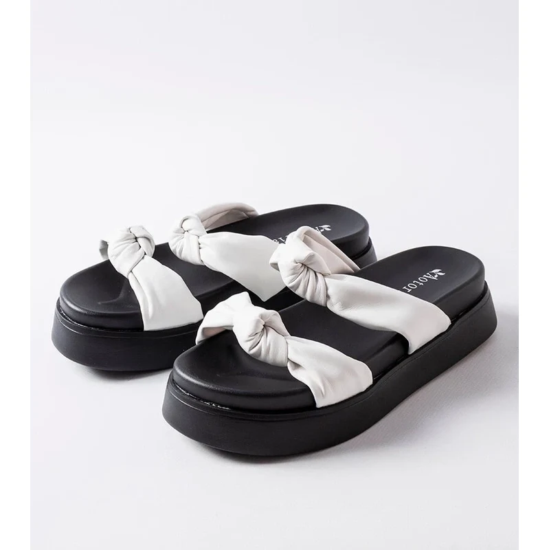 marka niezdefiniowana White platform slides Katelin 109612201