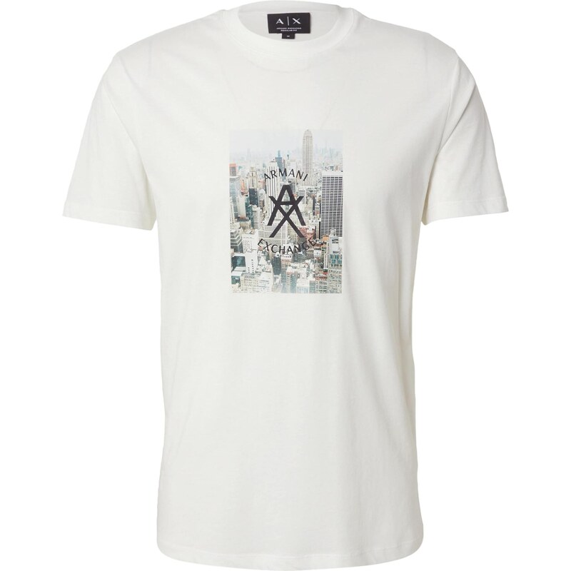 ARMANI EXCHANGE Tričko světlemodrá / šedá / černá / offwhite