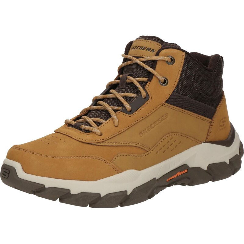 SKECHERS Kozačky Santoro hnědá / tmavě hnědá