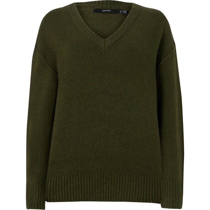 VERO MODA Svetr VMILSE tmavě zelená 109612468
