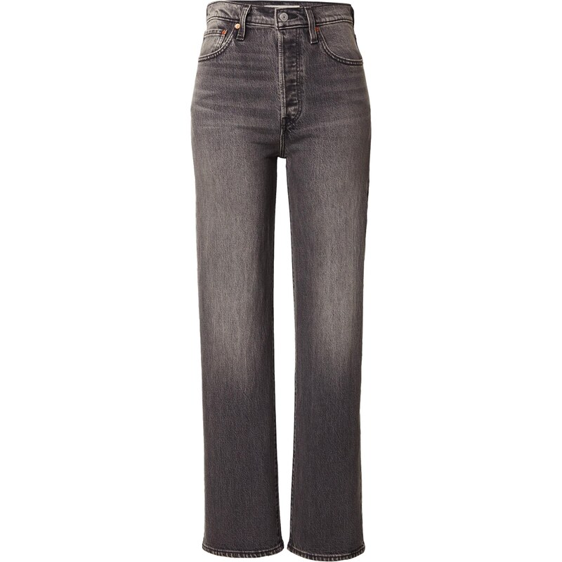 LEVIS  Džíny Ribcage Full Length Jeans šedá džínová