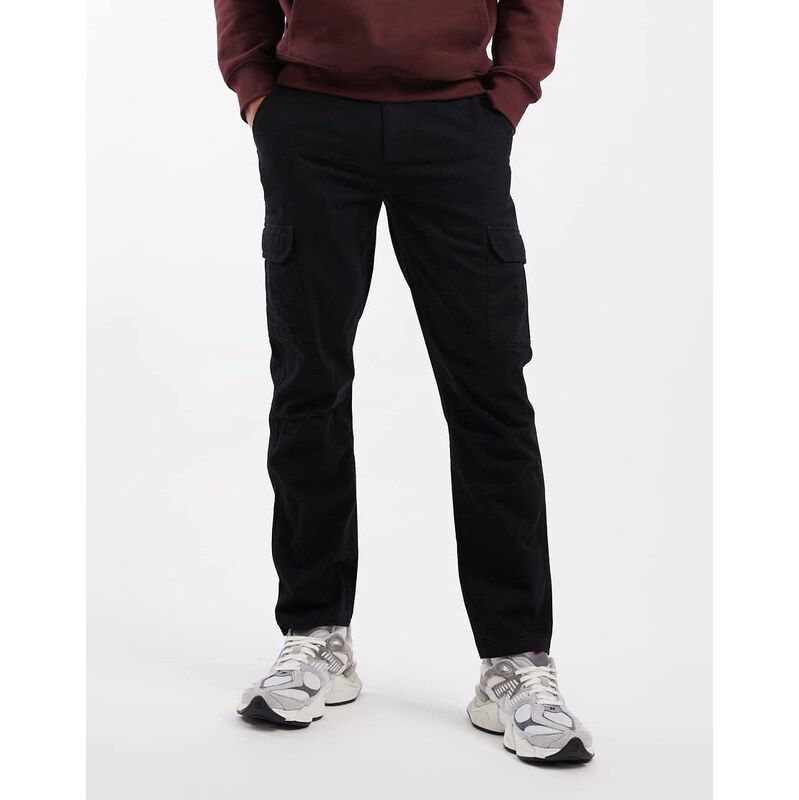 New Look cargo trousers in black
