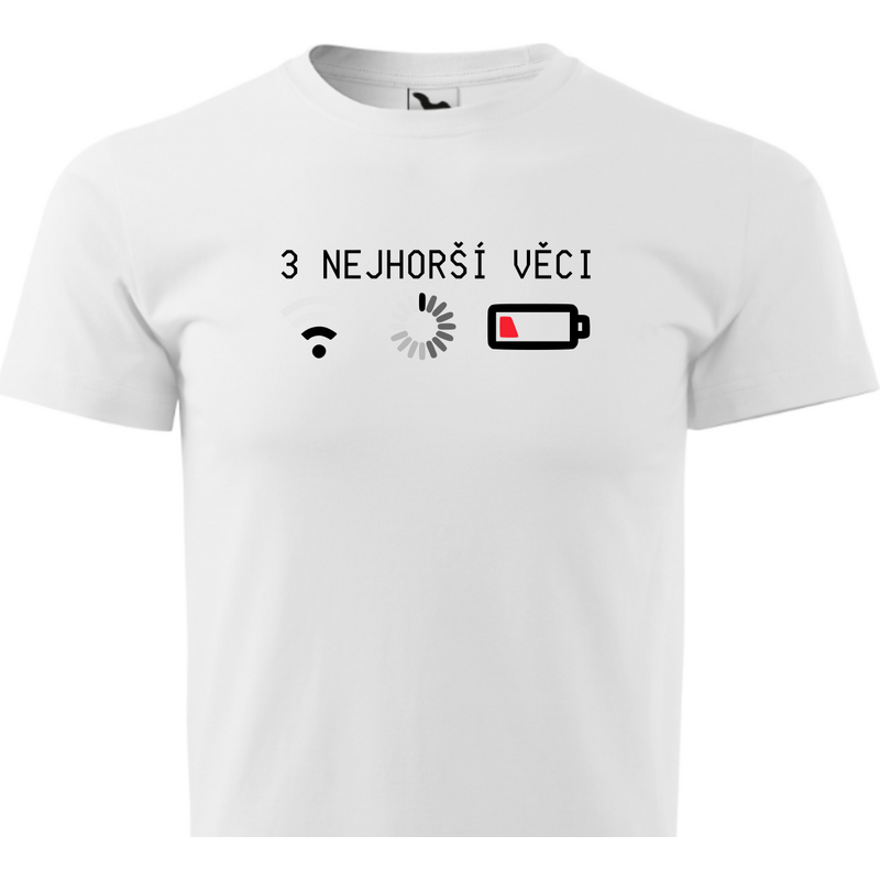 Fenomeno Pánské tričko - 3 nejhorší věci - bílé