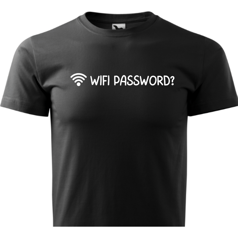 Fenomeno Pánské tričko - Wifi password? - černé