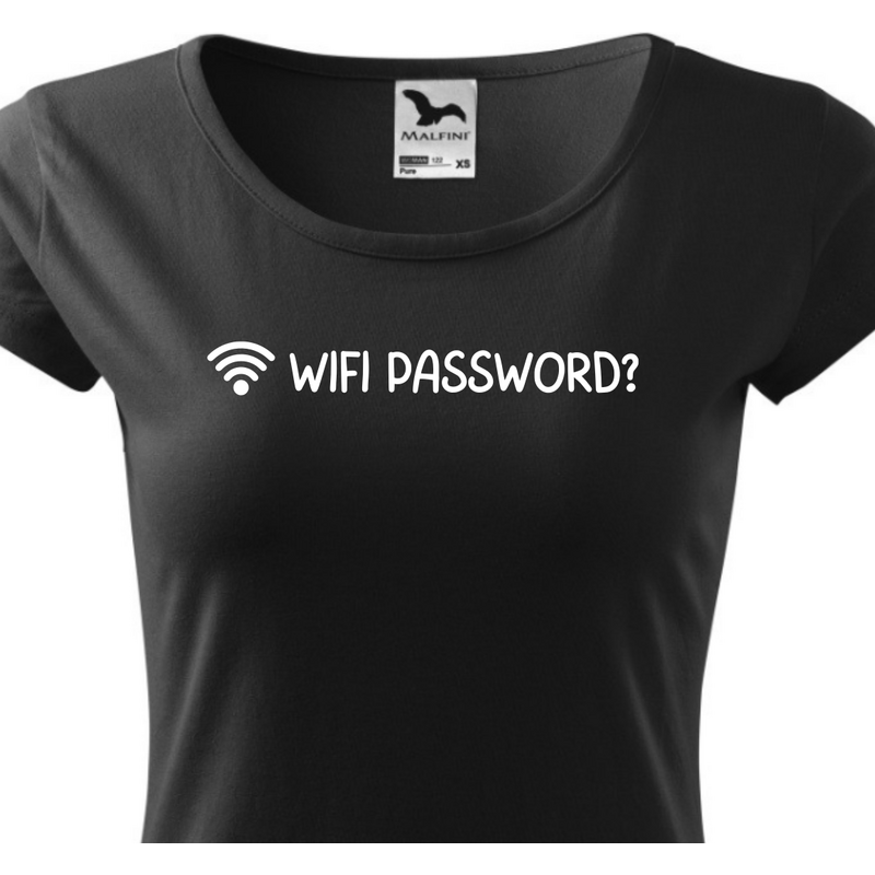 Fenomeno Dámské tričko Wifi password? - černé